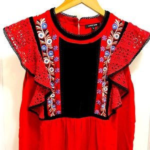 Anthropologie Mexican-inspired Blouse